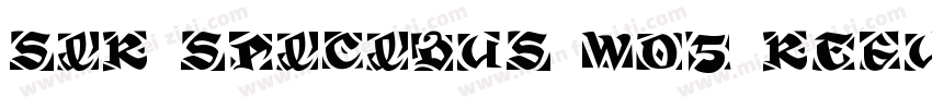 Sir Spicious W05 Regular字体转换